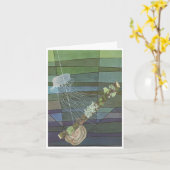 そのクラゲの地衣類 –  カード (黄色い花)