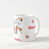 そのクリスマススピリット2024年デザインクリヤスコレクション コーヒーマグカップ (正面右)