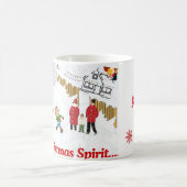 そのクリスマススピリット2024年デザインクリヤスコレクション コーヒーマグカップ (中央)