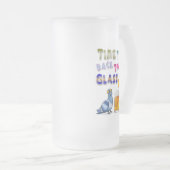 そのグラスをバックアップする時間 フロストグラスビールジョッキ (正面右)