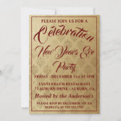 そのグリッターの新年 招待状 (正面)