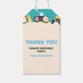 そのゲームタイムキッズゲパーソナライズされたーム誕生日 ギフトタグ (正面)