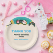 そのゲームタイムキッズゲパーソナライズされたーム誕生日 ペーパープレート (パーティー)