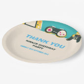 そのゲームタイムキッズゲパーソナライズされたーム誕生日 ペーパープレート (アングル)