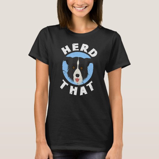 そのコリー縁どオーナーコリー縁どディスター Tシャツ (正面)