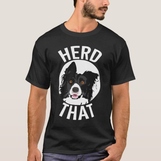 そのコリー縁どードの犬のシャツを持って Tシャツ (正面)