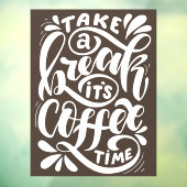 そのコーヒータイム、コーヒーショップのウィンドウにしがみつく ウィンドウサイン (シート3)