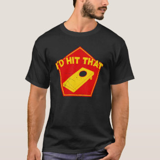 そのコーンホールチームは打つね ビーンバッグ コーンホール Tシャツ