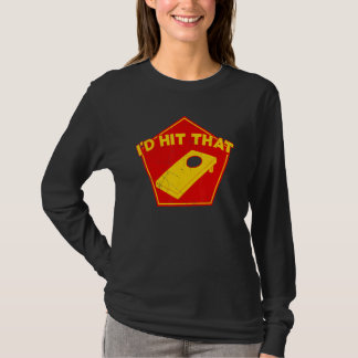 そのコーンホールチームは打つね ビーンバッグ コーンホール Tシャツ