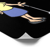 そのゴルフのカップルが一緒に滞在 ポスター (角)