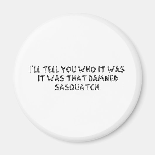 そのサスカッチ マグネット (正面)