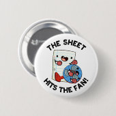 そのシートはファンのフレーズおもしろいプンに当たる 缶バッジ (正面&裏面)