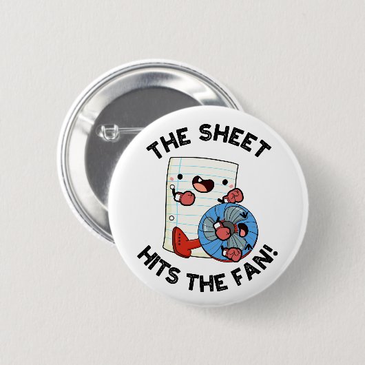 そのシートはファンのフレーズおもしろいプンに当たる 缶バッジ (正面&裏面)