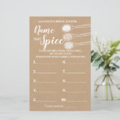 そのスパイスブライダルシャワーゲーム英語の名前スペインの (スタンド正面)