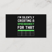 そのスプレッドシートを黙って作成 名刺 (裏面)