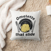 そのスライドのオムレツ クッション (ブランケット)