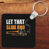 そのスライドBroトロンボーンおもしろいプレーヤーバンドトロム キーホルダー (裏面)