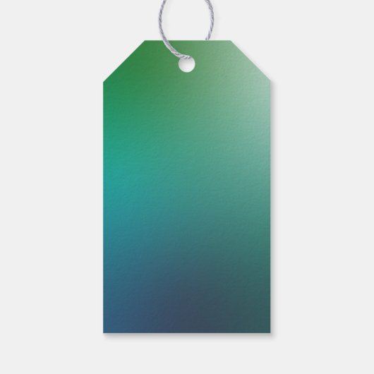 そのスライムタイムブルーグリーン虹の感謝していパーティー ギフトタグ (裏面)