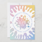 そのスライムタイム虹のスプラット誕生日パーティー シーズンカード (正面)