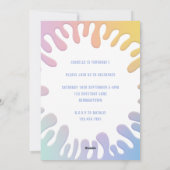 そのスライムタイム虹のスプラット誕生日パーティー シーズンカード (裏面)