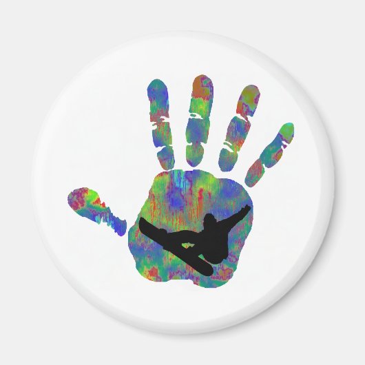 そのタイプのスノーボード マグネット (正面)