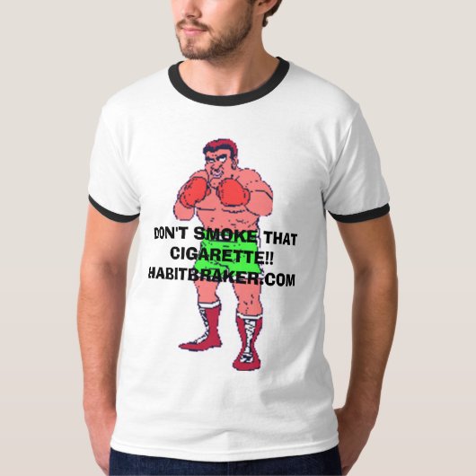 そのタバコを吸わないで下さい!! 、それを…煙らさないで下さい Tシャツ (正面)