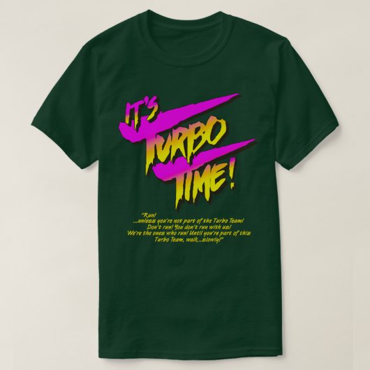そのターボ時間 Tシャツ (デザイン正面)