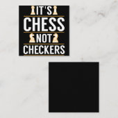 そのチェスクールはプレーチェッカーヤーのギフトギフトではない スクエア名刺 (正面/裏面)