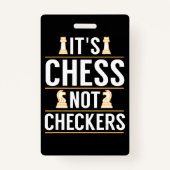 そのチェスクールはプレーチェッカーヤーのギフトギフトではない バッジ (正面)