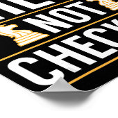 そのチェスクールはプレーチェッカーヤーのギフトギフトではない ポスター (角)