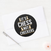 そのチェスクールはプレーチェッカーヤーのギフトギフトではない ラウンドシール (封筒)