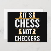 そのチェスクールはプレーチェッカーヤーのギフトギフトではない 案内ポストカード (正面/裏面)