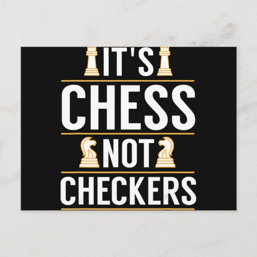 そのチェスクールはプレーチェッカーヤーのギフトギフトではない 案内ポストカード (正面)