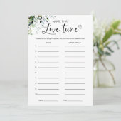 そのチューンゲームの名前ブライダルシャワー 招待状 (スタンド正面)