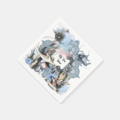 そのティータイムダストブルーアリスワンダーランド スタンダードカクテルナプキン (角)