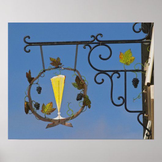 そのテーマを表す錬鉄製の看板 ポスター (正面)