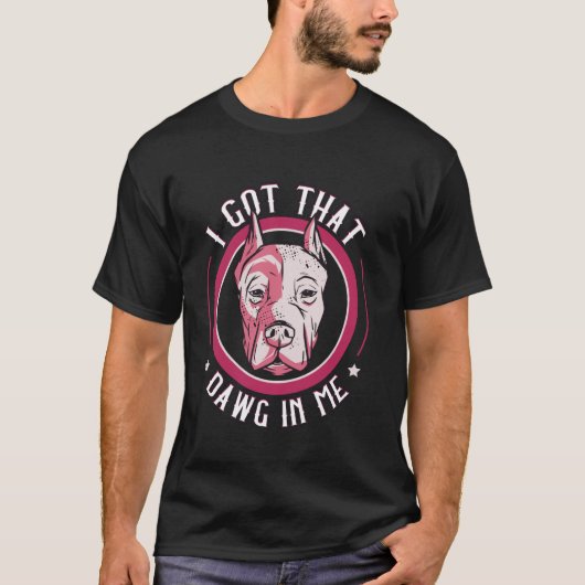 そのドッグは私の中にいる 大胆な主張 Tシャツ (正面)