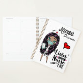 そのナース生活アフリカ系アメリカ人のDIY名 プランナー手帳 (ディスプレー)