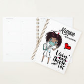 そのナース生活アフリカ系アメリカ人のDIY名 プランナー手帳 (ディスプレー)