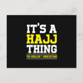 そのハッジの事メッカのイスラム教イスラム教アッラーの贈り物 ポストカード (正面)