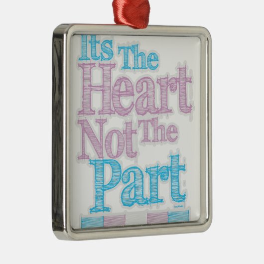 そのハートない部品のトランス・ジェンダー メタルオーナメント (右)