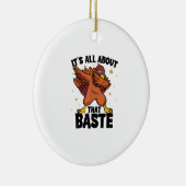 そのバストに関して感謝のトルコをダビング セラミックオーナメント (右)