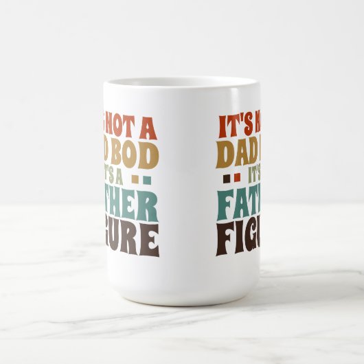 そのパパではないbodその父姿父の日 コーヒーマグカップ (中央)