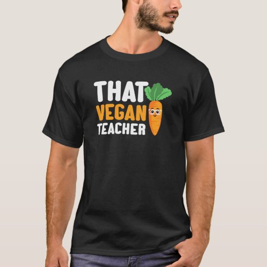 そのビーガン先生野菜ベジタリアン先生Ca Tシャツ (正面)