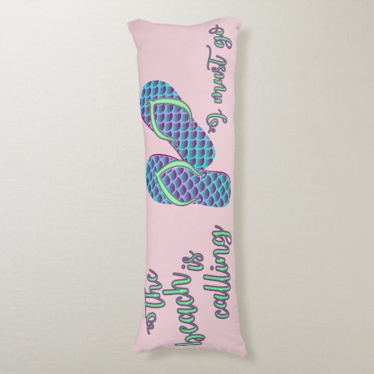 そのビーチは人魚のビーチサンダルと呼んでいる ボディピロー (正面縦)