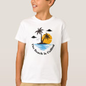 そのビーチは夏休みを呼んでいる Tシャツ (正面)