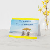 そのビーチは「あなたの名前を呼ぶ」こと カード (黄色い花)