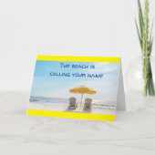 そのビーチは「あなたの名前を呼ぶ」こと カード (正面)