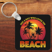 そのビーチを愛する少年 キーホルダー (正面)