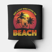 そのビーチを愛する少年 缶クーラー (裏面)